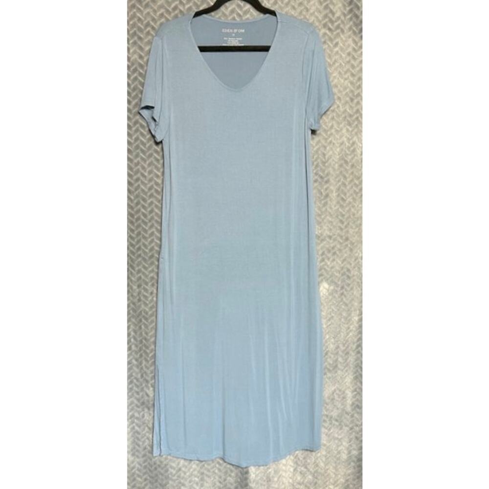 Eden & OM Hypoallergenic Long Bamboo Sleepshirt Sz M Sleepwear Cooling Comfort